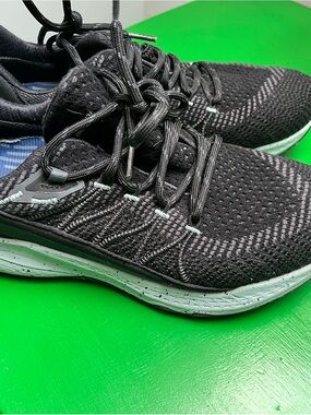 Merrell Women's Black Knit Sneakers with Light Mint Accents
